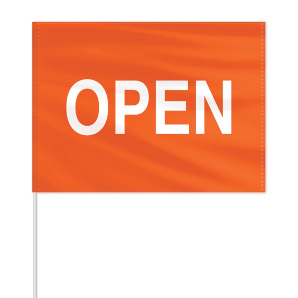 Global Flags Unlimited Open Message Field Flag - Orange 205589